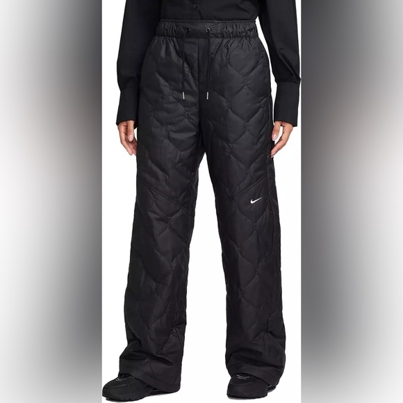 NIKE Sportswear Women's Essential Quilted High Waisted Open-Hem Snow Pants|NEW! - Picture 1 of 11